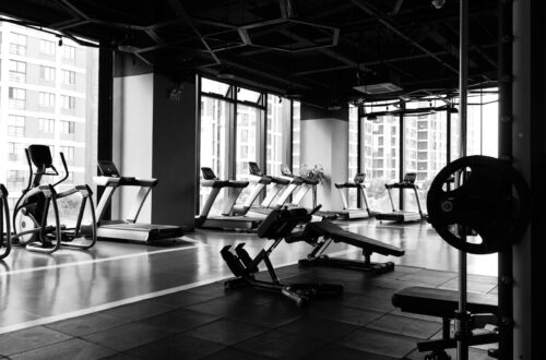 gym equipment inside room